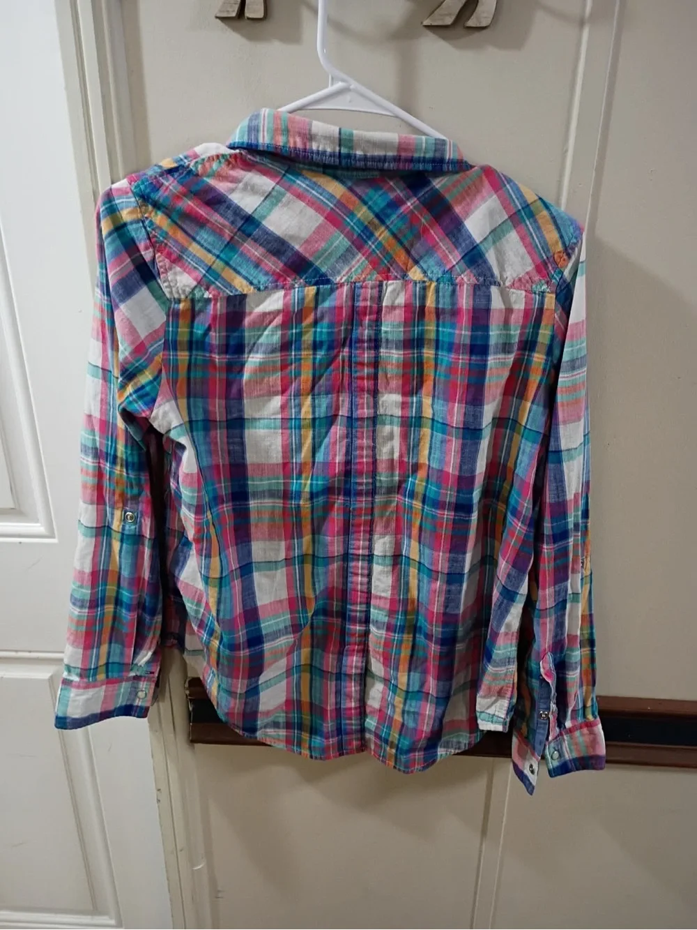 Tommy Hilfiger Multicolor Plaid Button-Down Shirt - Pink, Blue, Green, Yellow